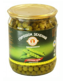 Горошок зелений ФОРТУНА консервований, 460г